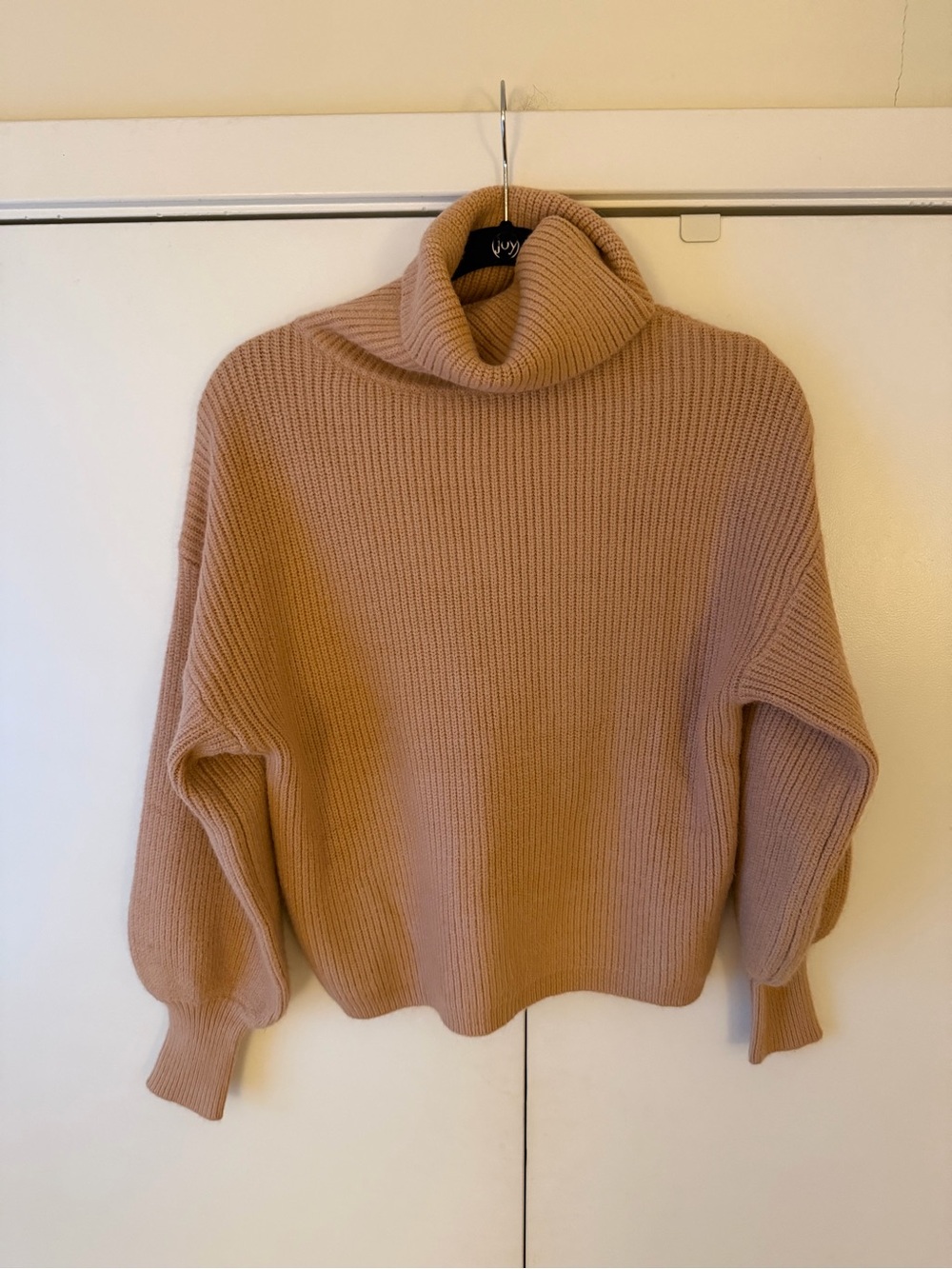 Lumiere Cozy Ribbed Turtleneck Sweater - Camel
